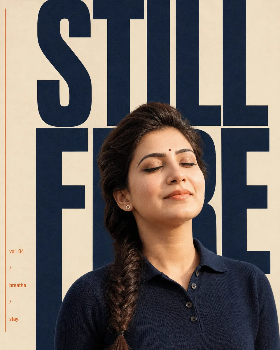 Still Fire Typographic Portrait