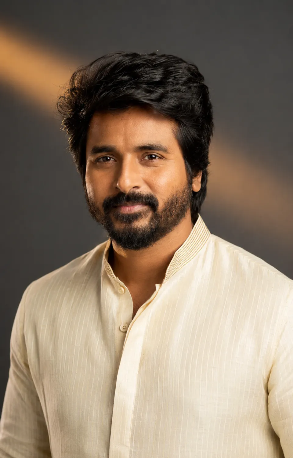 Warm Ivory Kurta Portrait