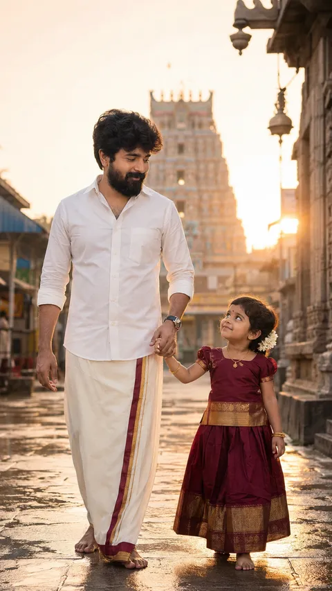 Father-Daughter Temple Stroll