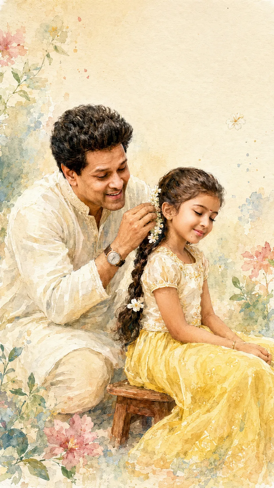 Tender Father-Daughter Moment