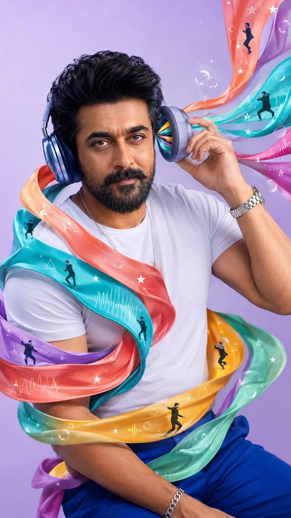 Visible Music Ribbons Portrait