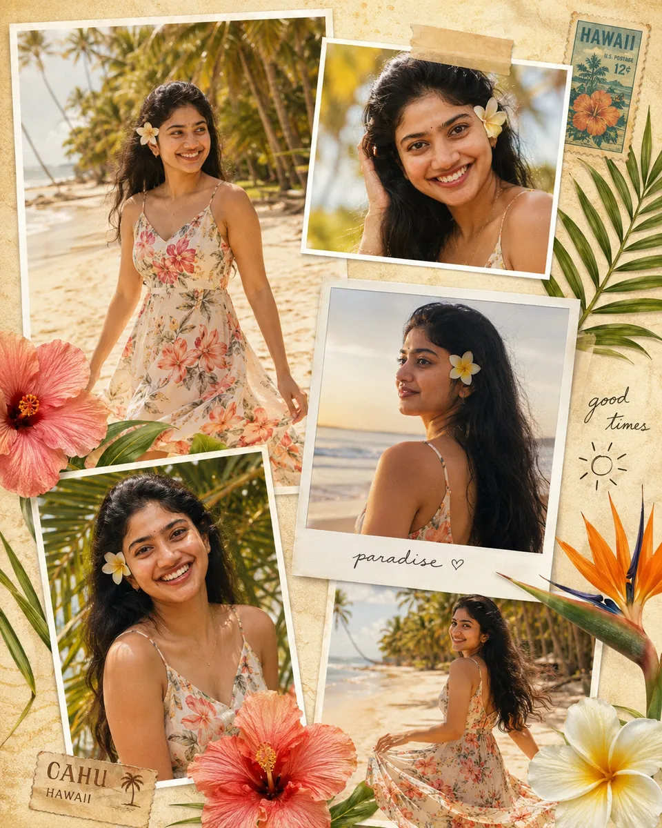 Tropical Floral Scrapbook (Woman)