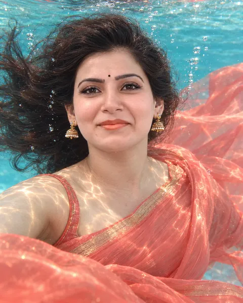 Underwater Silk Saree Portrait