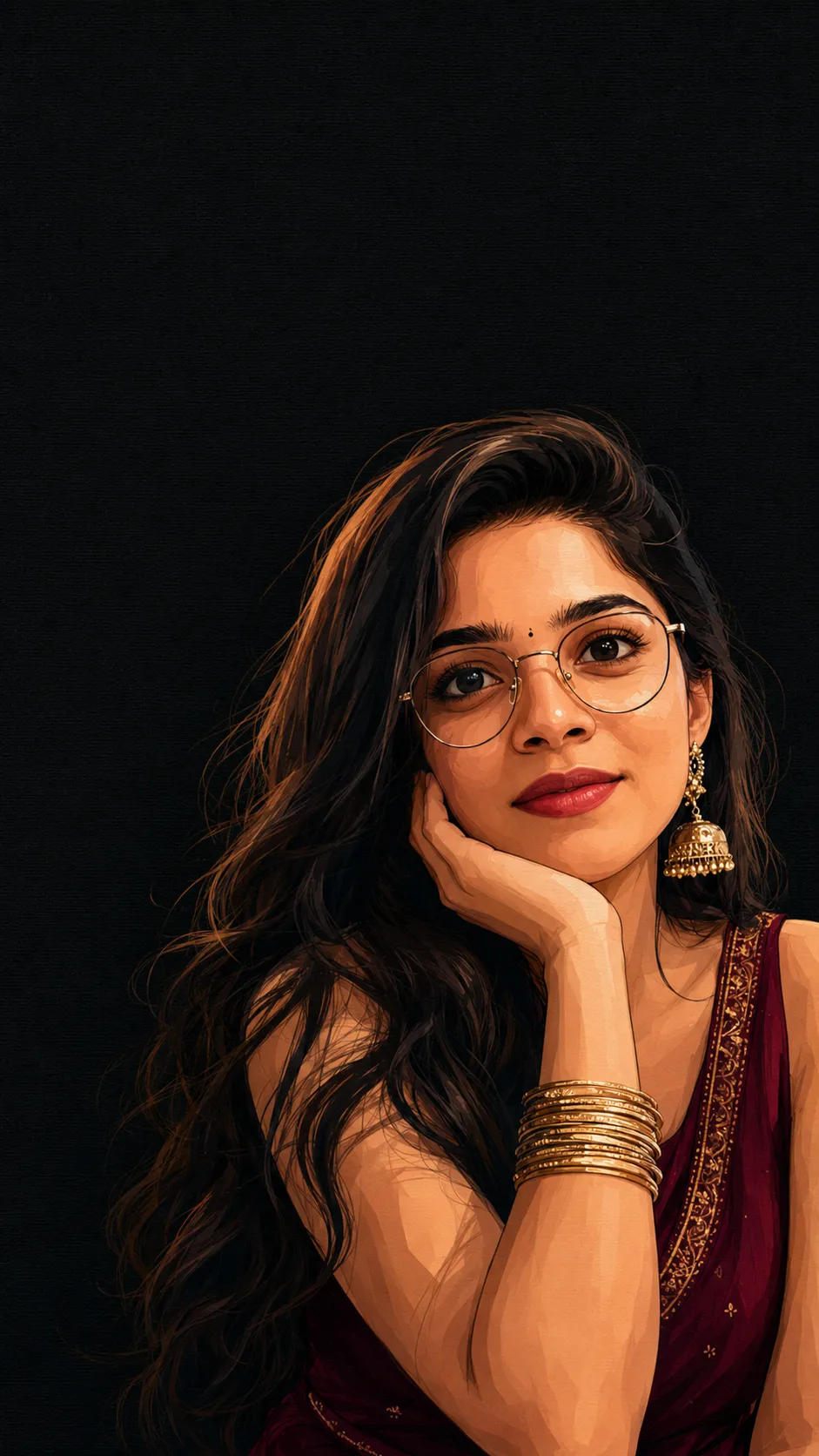 Elegant Illustrated Portrait