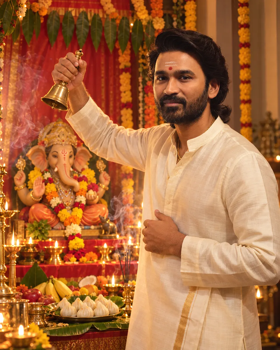 Vinayaka Chaturthi Celebration Portrait