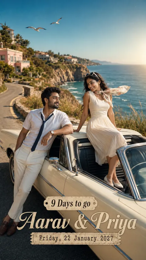 Vintage Convertible — Coastal Road