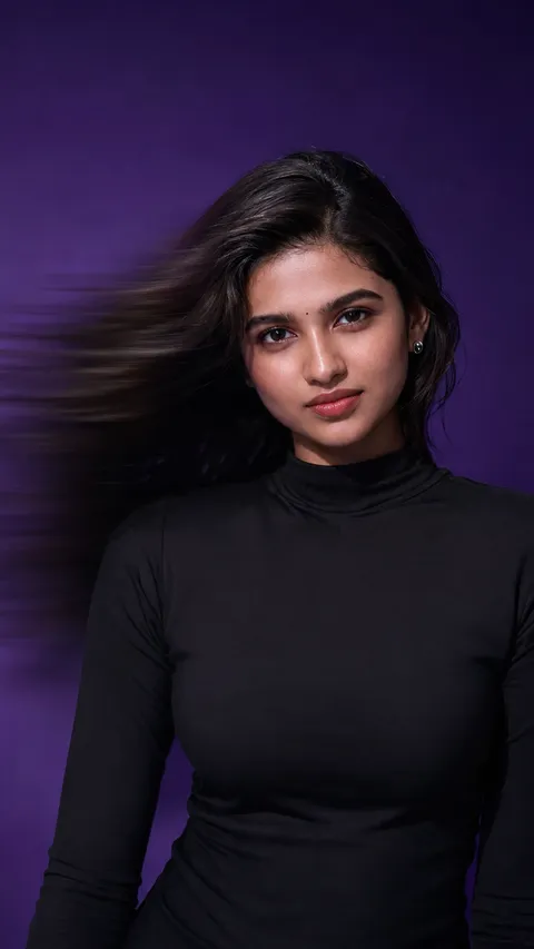 Calm Violet Portrait