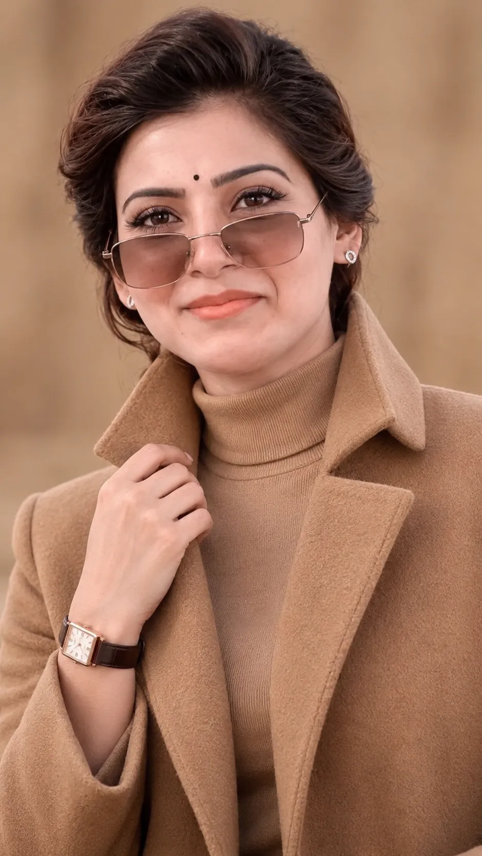 Warm Camel Tones Portrait