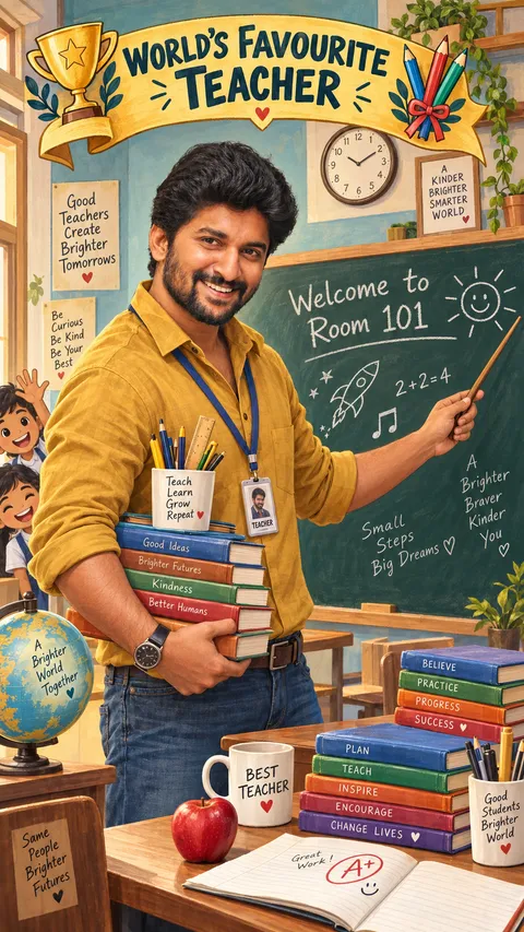 World's Favourite Teacher Illustration